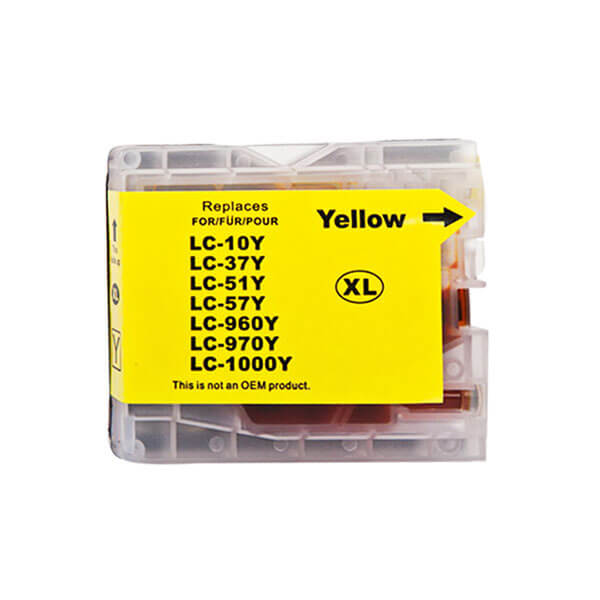 Brother LC-1000 Druckerpatrone Gelb – kompatibel