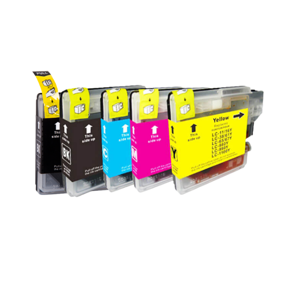 Brother LC-1100 Druckerpatrone 5er-Pack – kompatibel