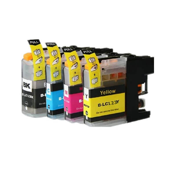 Brother LC-121 / LC-123 Druckerpatrone 4er-Pack – kompatibel