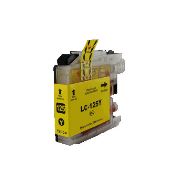 Brother LC-125 Druckerpatrone Gelb – kompatibel