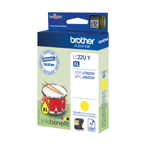 Brother LC-22U Druckerpatrone Gelb – Original