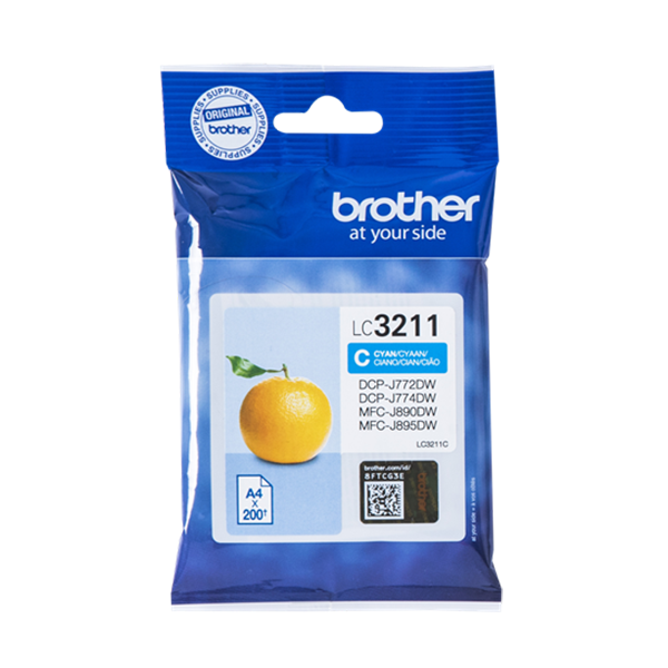 Brother LC-3211 Druckerpatrone Cyan – Original