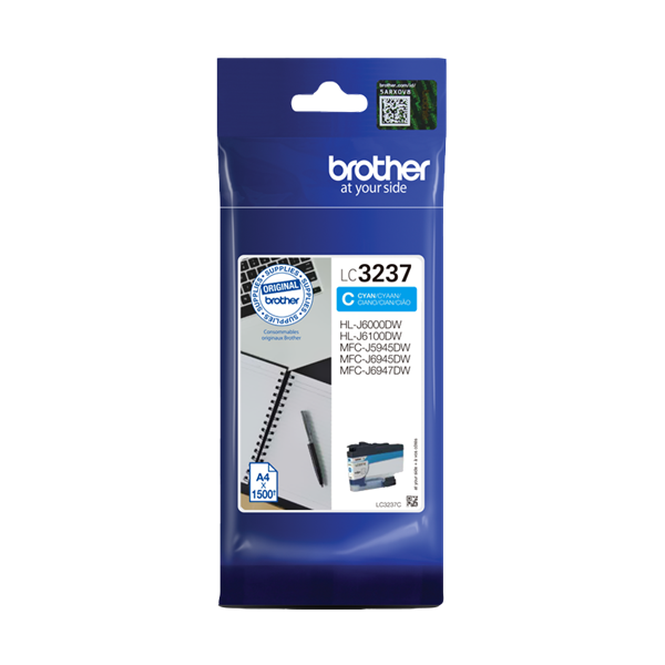 Brother LC-3237C Druckerpatrone Cyan – Original