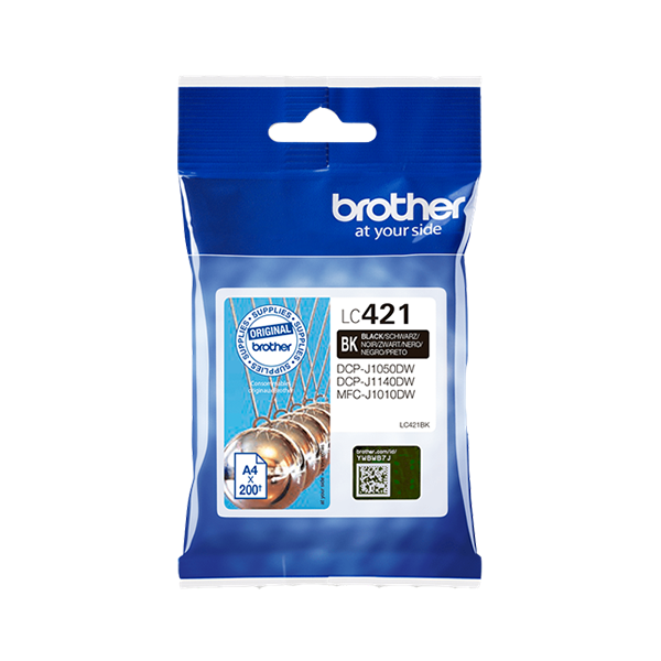 Brother LC-421BK Druckerpatrone Schwarz – Original