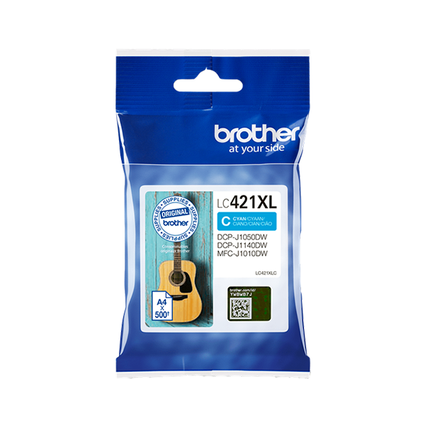 Brother LC-421XLC Druckerpatrone Cyan – Original