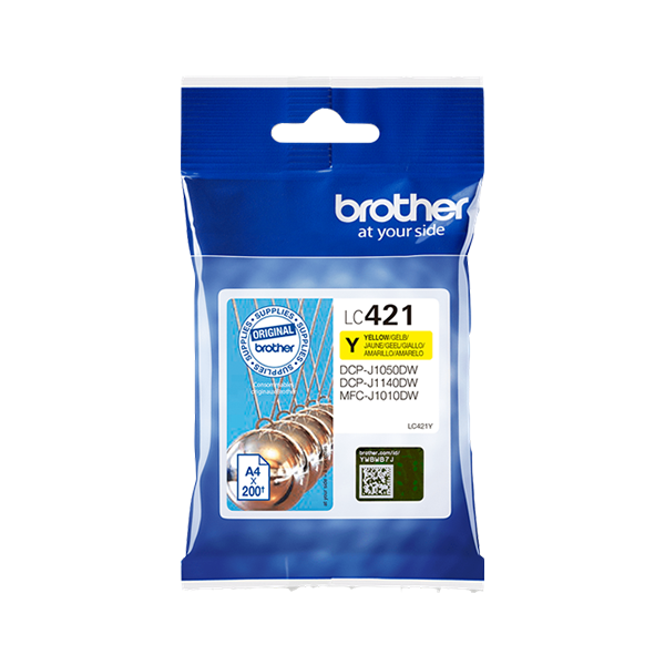 Brother LC-421Y Druckerpatrone Gelb – Original