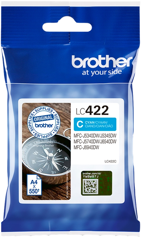 Brother LC-422C Druckerpatrone Cyan – Original
