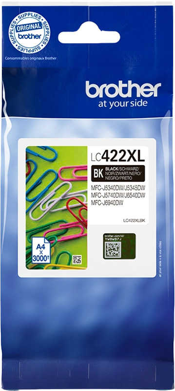 Brother LC-422XLBK Druckerpatrone Schwarz – Original