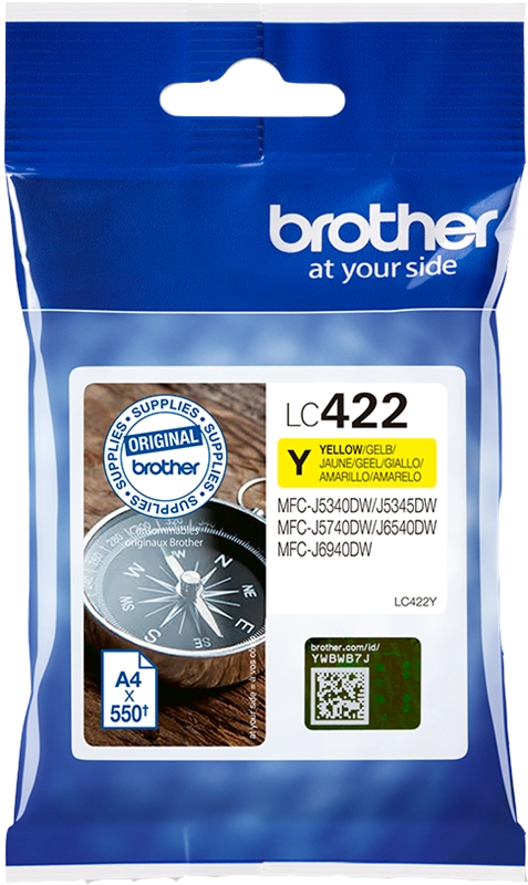 Brother LC-422Y Druckerpatrone Gelb – Original