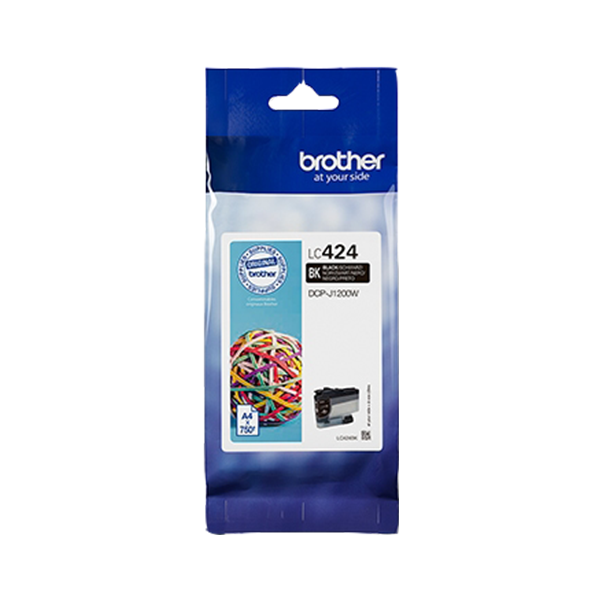 Brother LC-424BK Druckerpatrone Schwarz – Original