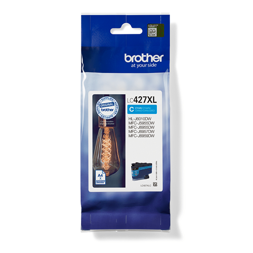 Brother LC-427XLC Druckerpatrone Cyan – Original