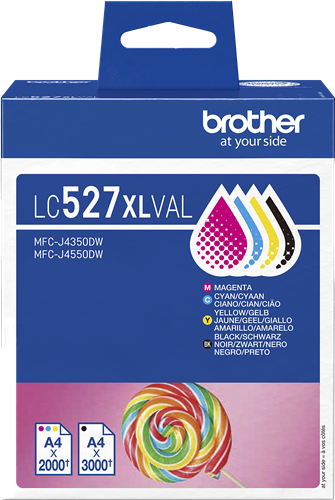 Brother LC 527XL Druckerpatrone 4er-Pack – Original