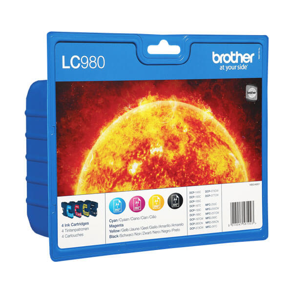 Brother LC-980 Druckerpatrone 4er-Pack – Original