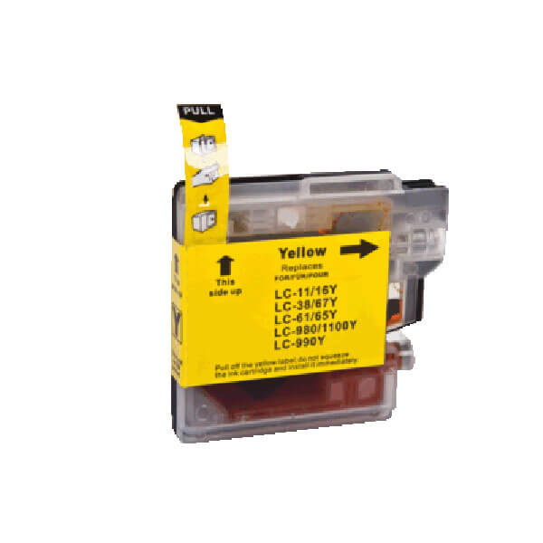 Brother LC-980 Druckerpatrone Gelb – kompatibel