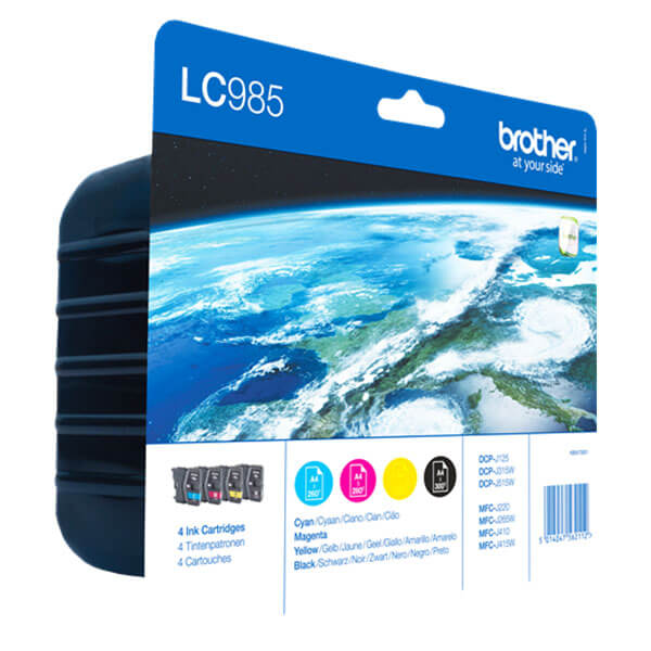 Brother LC-985 Druckerpatrone 4er-Pack – Original