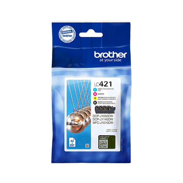 Brother LC421VAL Druckerpatrone 4er-Pack – Original