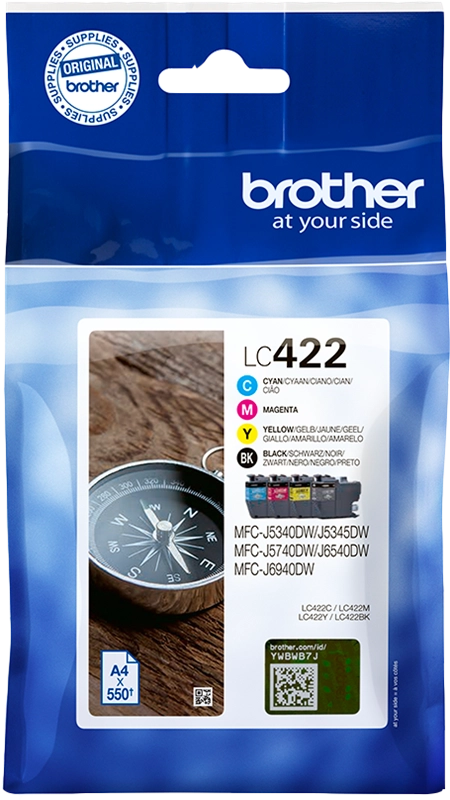 Brother LC422VAL Druckerpatrone 4er-Pack – Original