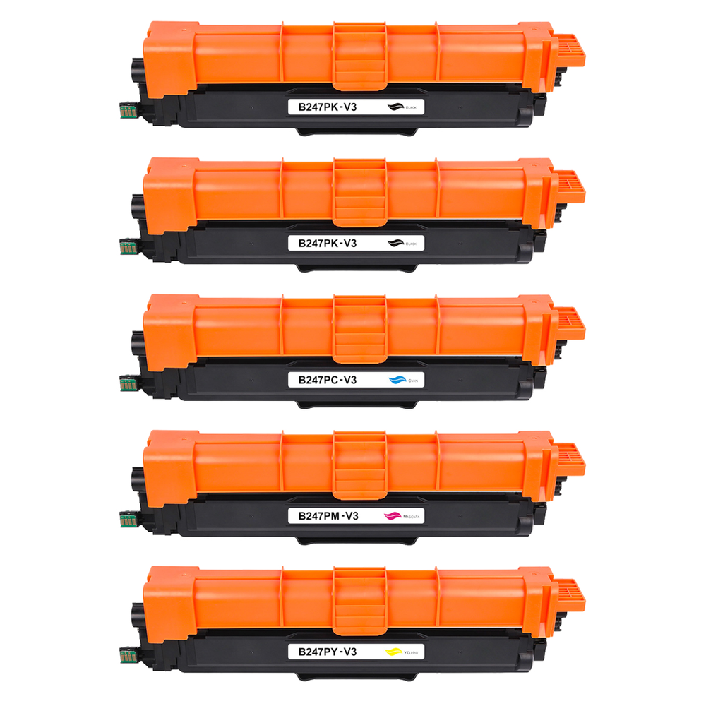 Brother TN-247 Toner 5er-Pack – kompatibel