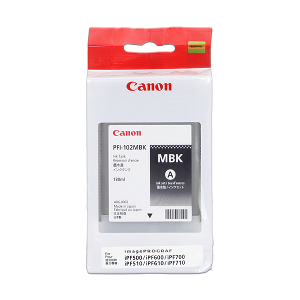 Canon 102mbk Druckerpatrone Schwarz (Matt) – Original