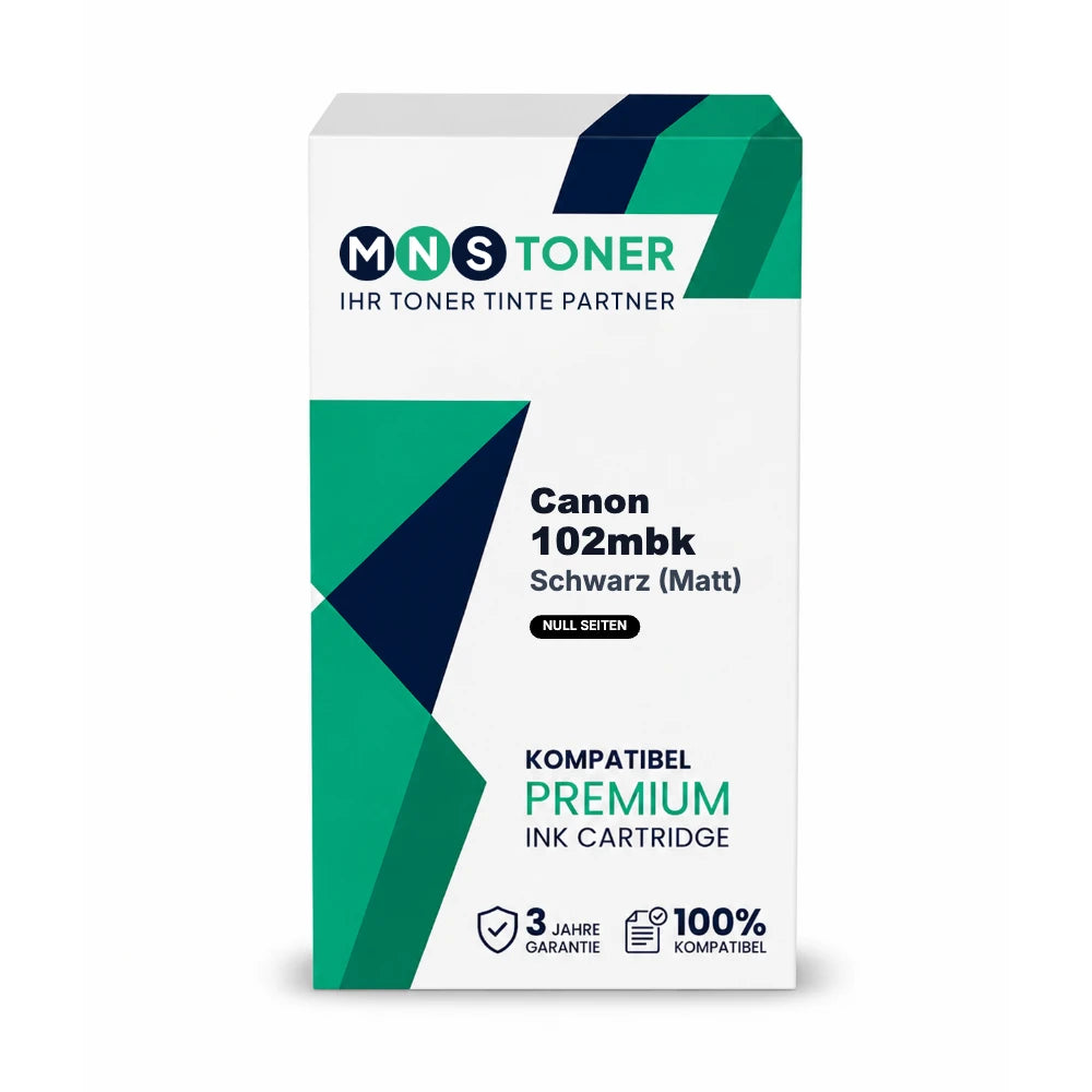 Canon 102mbk Druckerpatrone Schwarz (Matt) – kompatibel