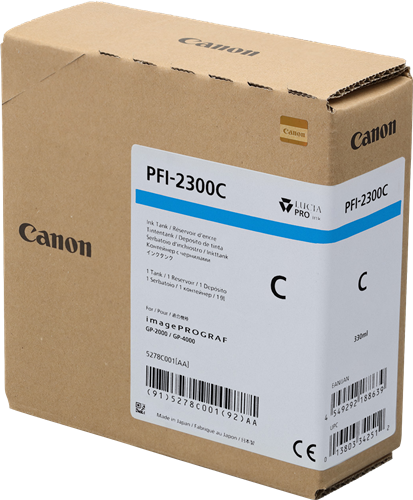Canon PFI-2300c Druckerpatrone Cyan – Original