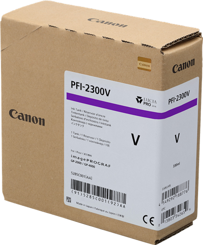 Canon PFI-2300v Druckerpatrone Violett – Original