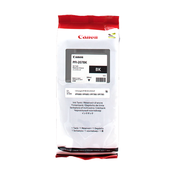 Canon PFI207bk Druckerpatrone Schwarz – Original