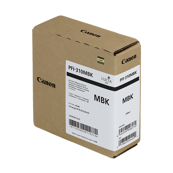 Canon PFI310mbk Druckerpatrone Schwarz (Matt) – Original