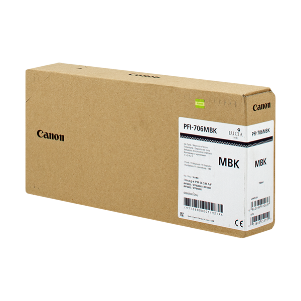Canon PFI706mbk Druckerpatrone Schwarz (Matt) – Original