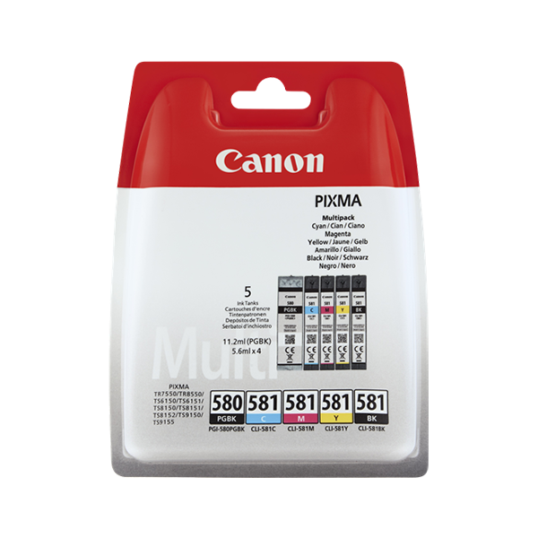 Canon PGI-580 PGBK Druckerpatrone Multipack – Original