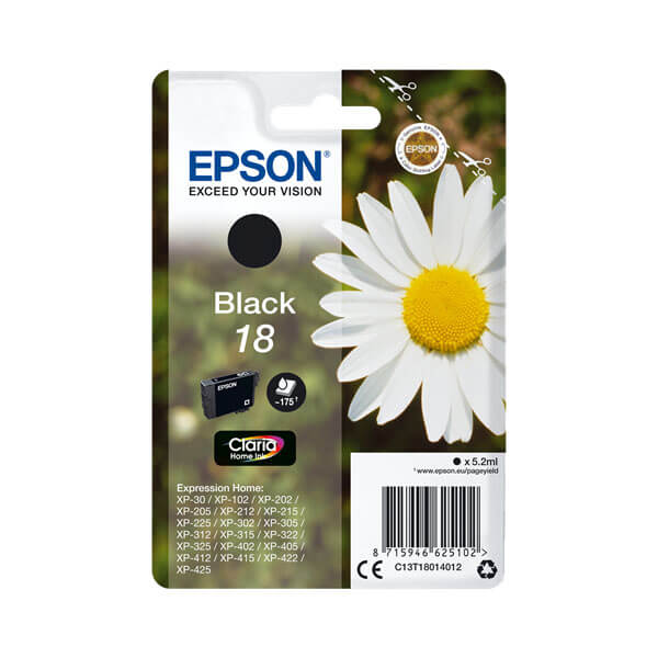 Epson 18 Druckerpatrone Schwarz – Original