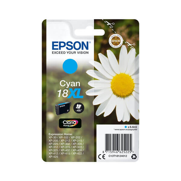 Epson 18XL Druckerpatrone Cyan – Original