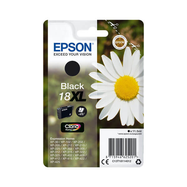 Epson 18XL Druckerpatrone Schwarz – Original