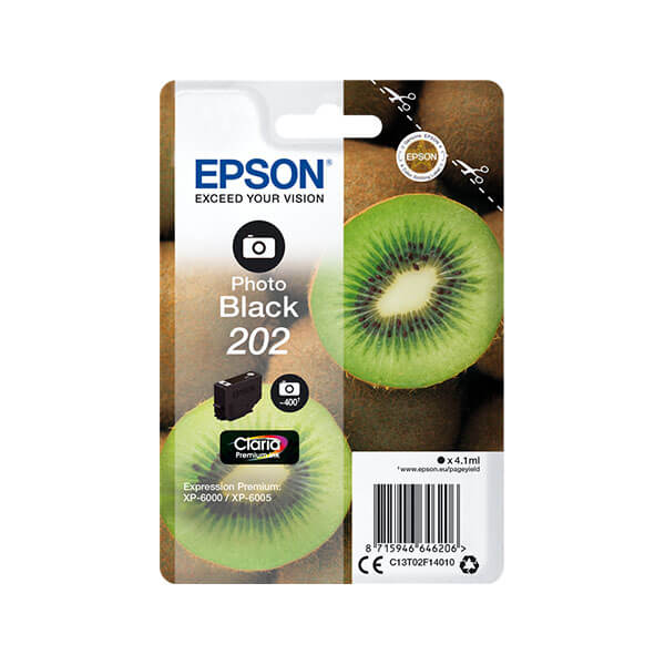 Epson 202 Druckerpatrone Foto Schwarz – Original