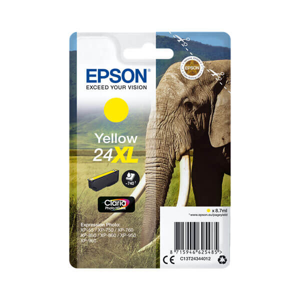 Epson 24XL Druckerpatrone Gelb – Original