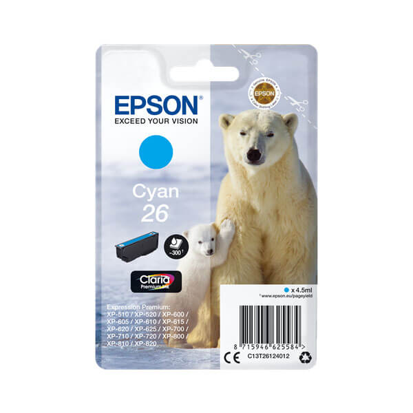 Epson 26 Druckerpatrone Cyan – Original