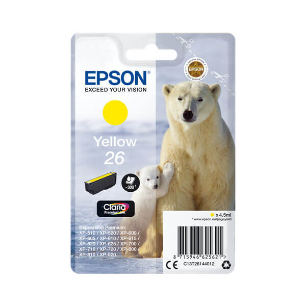 Epson 26 Druckerpatrone Gelb – Original