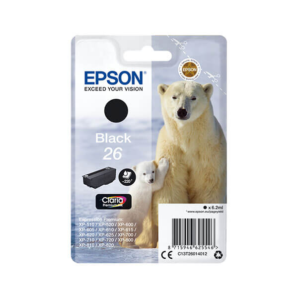 Epson 26 Druckerpatrone Schwarz – Original