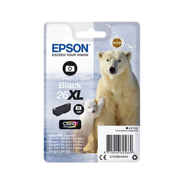 Epson 26XL Druckerpatrone Foto Schwarz – Original