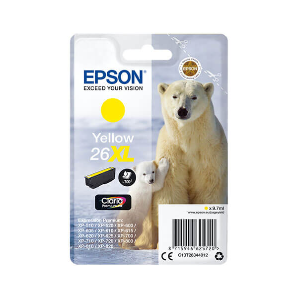 Epson 26XL Druckerpatrone Gelb – Original