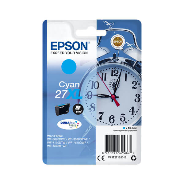 Epson 27XL Druckerpatrone Cyan – Original
