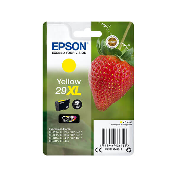 Epson 29XL Druckerpatrone Gelb – Original