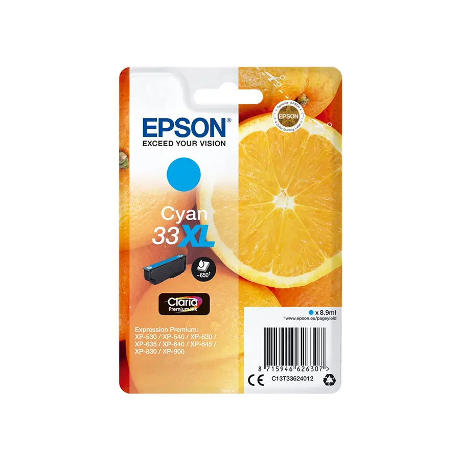 Epson 33XL Druckerpatrone Cyan – Original