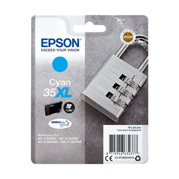 Epson 35XL Druckerpatrone Cyan – Original