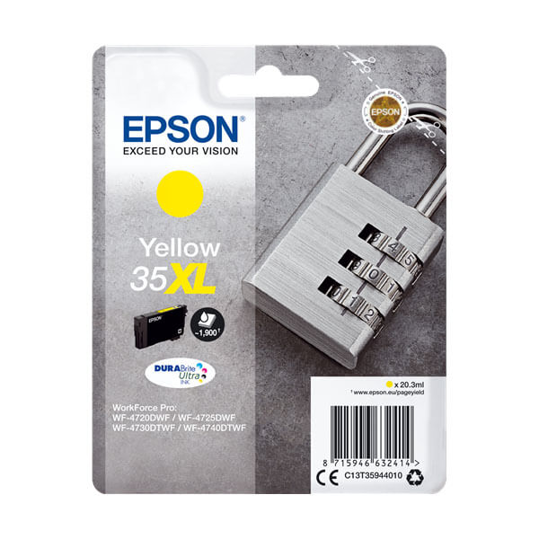 Epson 35XL Druckerpatrone Gelb – Original