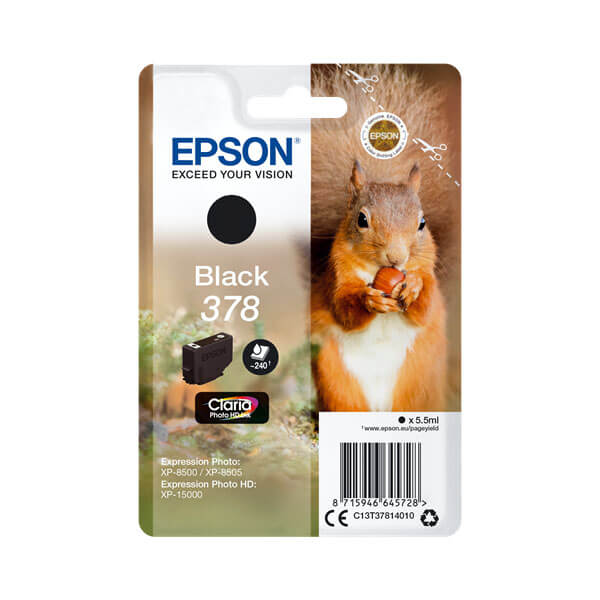 Epson 378 Druckerpatrone Schwarz – Original