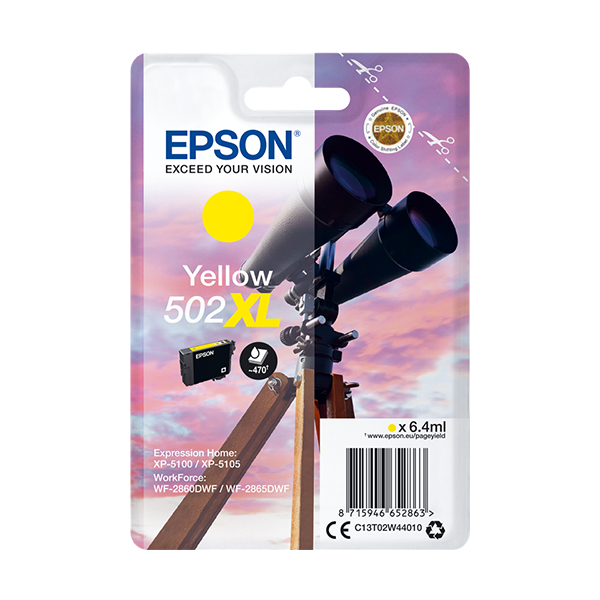 Epson 502XL Druckerpatrone Gelb – Original