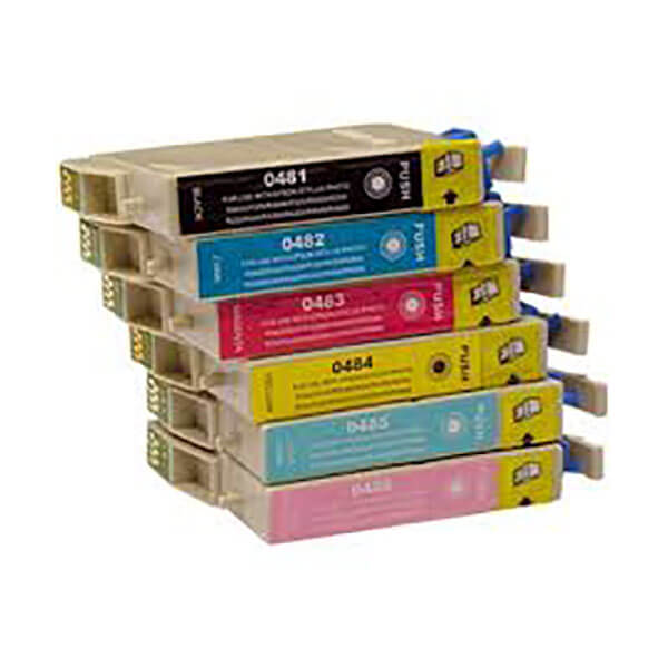 Epson T0487 Druckerpatrone 6er-Pack – kompatibel