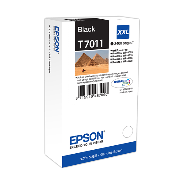 Epson T7011 Druckerpatrone Schwarz – Original