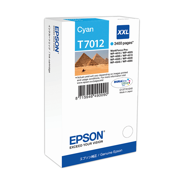 Epson T7012 Druckerpatrone Cyan – Original